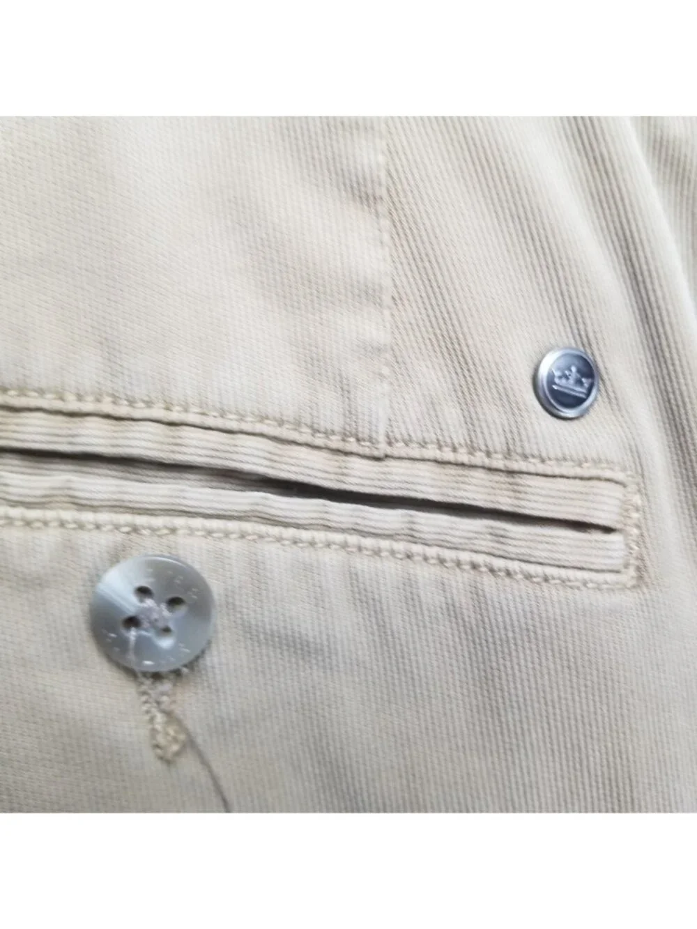 Peter Millar Shorts Mens 40 Tan Stretch Mid Rise Chino